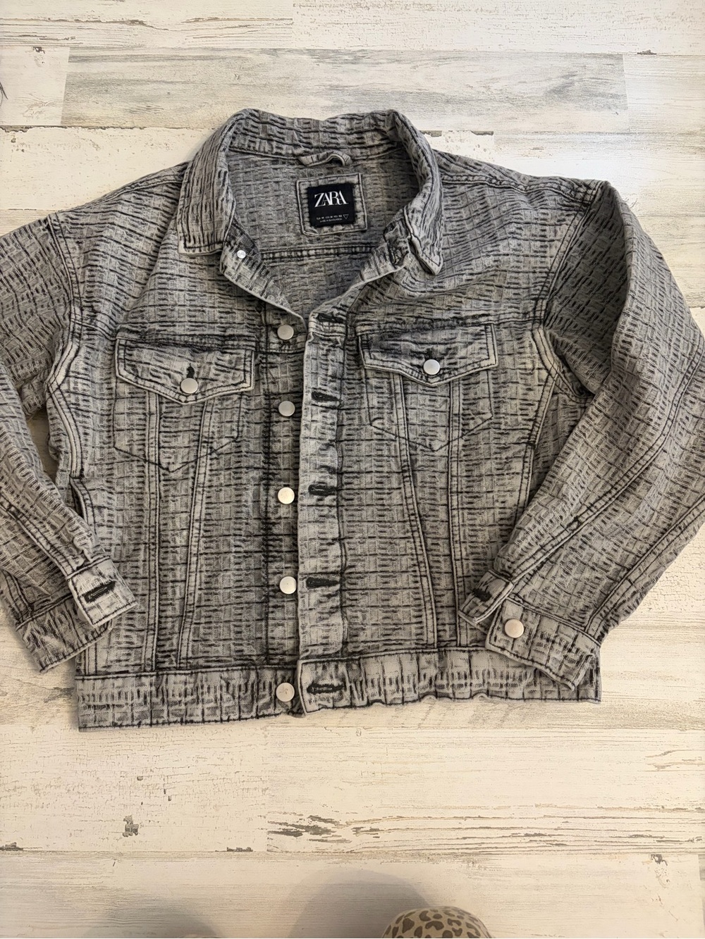 Zara black denim jacket